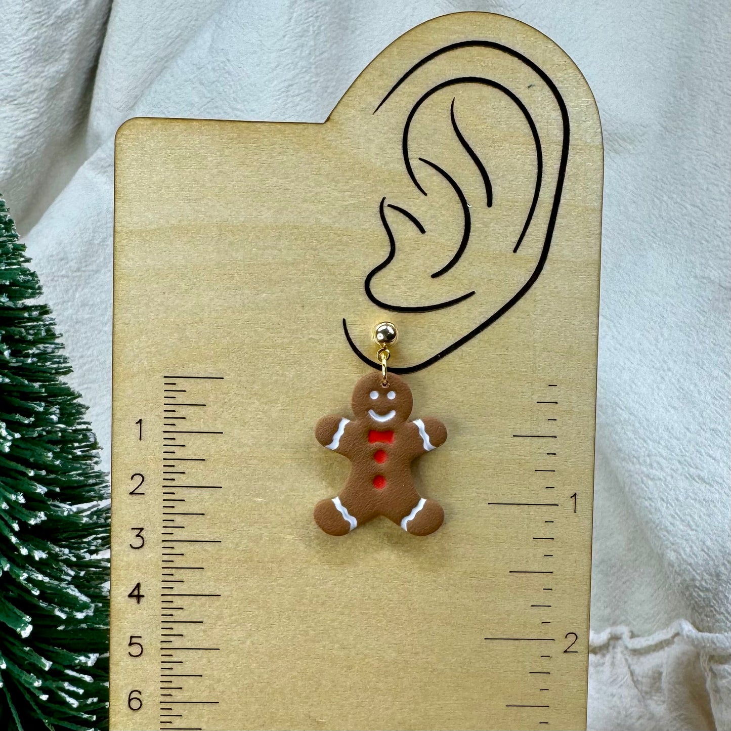 Gingerbread Post Earrings