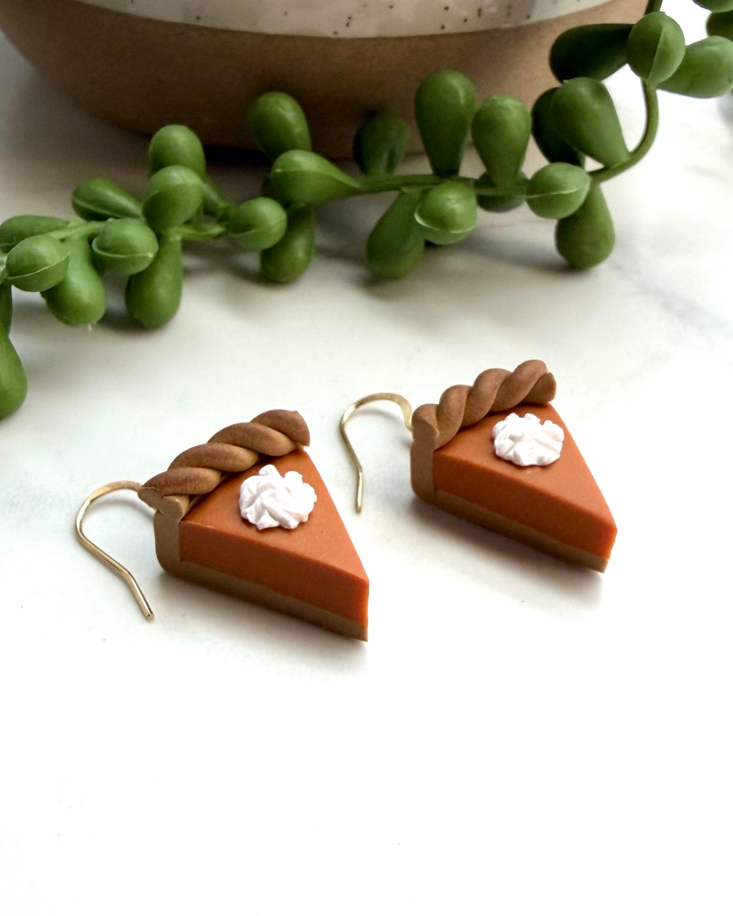 Pumpkin Pie Fishhook Earrings