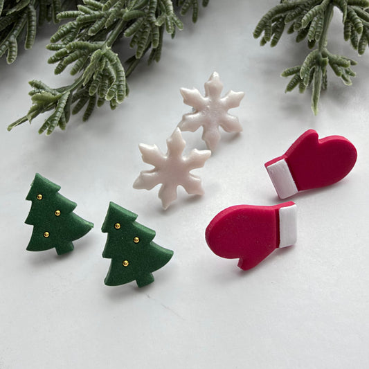 Holiday Stud Earring Trio