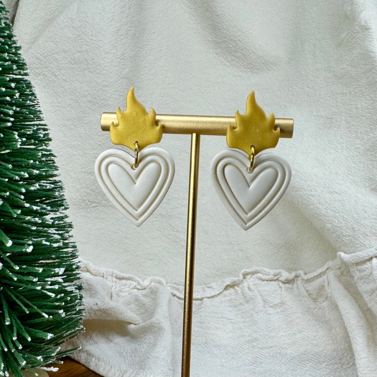 Sacred Heart Post Earrings