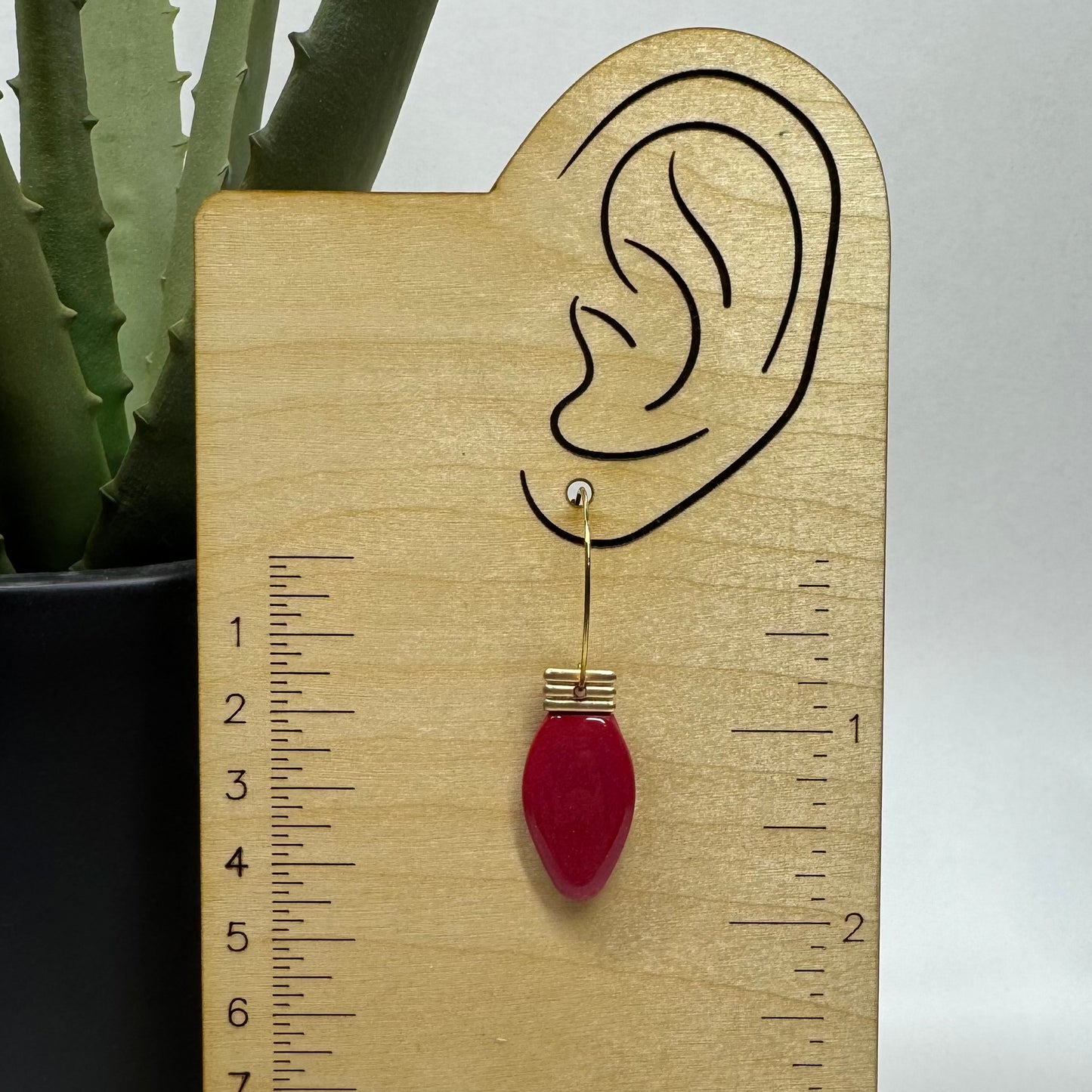 Christmas Bulb Hoops (green)