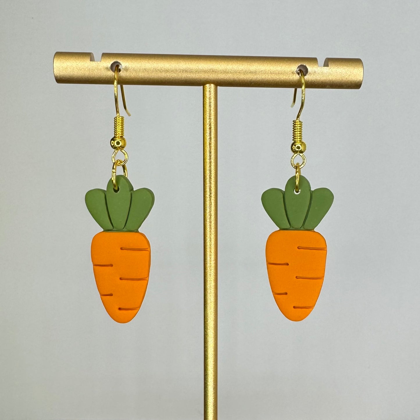 Carrot Fishhook Earrings