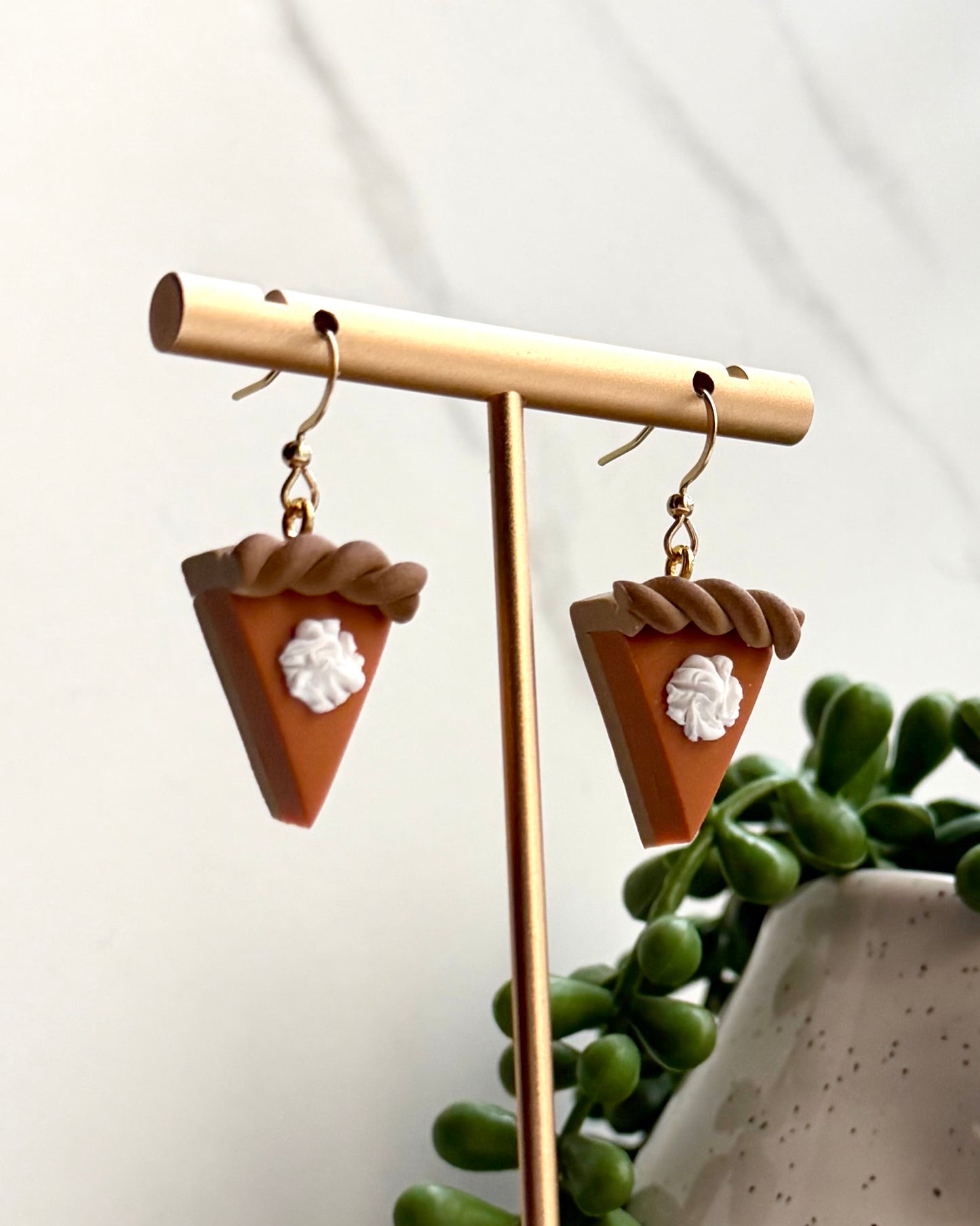 Pumpkin Pie Fishhook Earrings