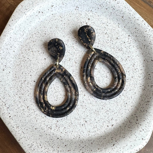 Tortoise Shell Teardrop Post