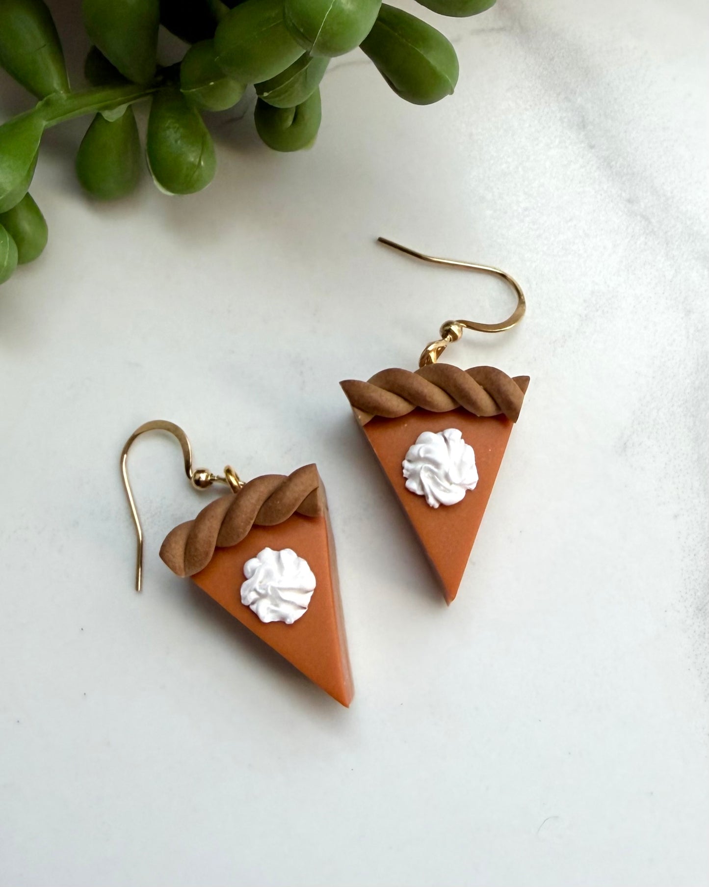 Pumpkin Pie Fishhook Earrings