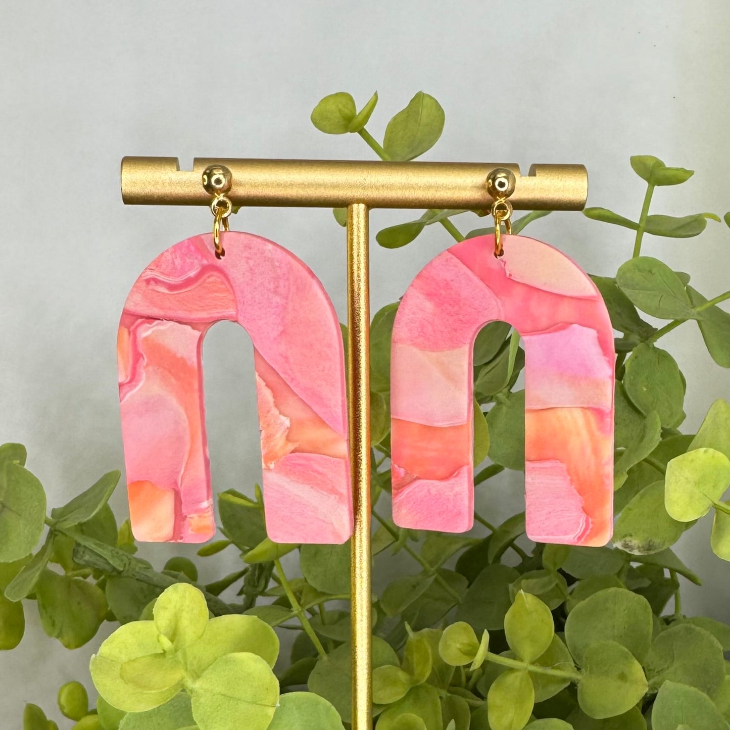 Sunset Arch Dangle Post Earrings