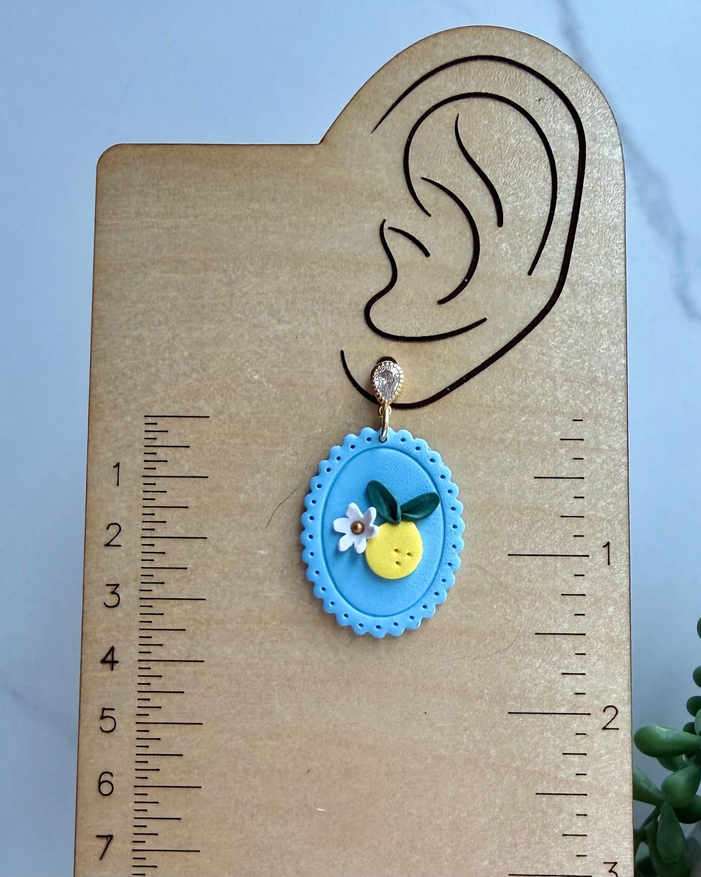 Lemon Floral Earrings