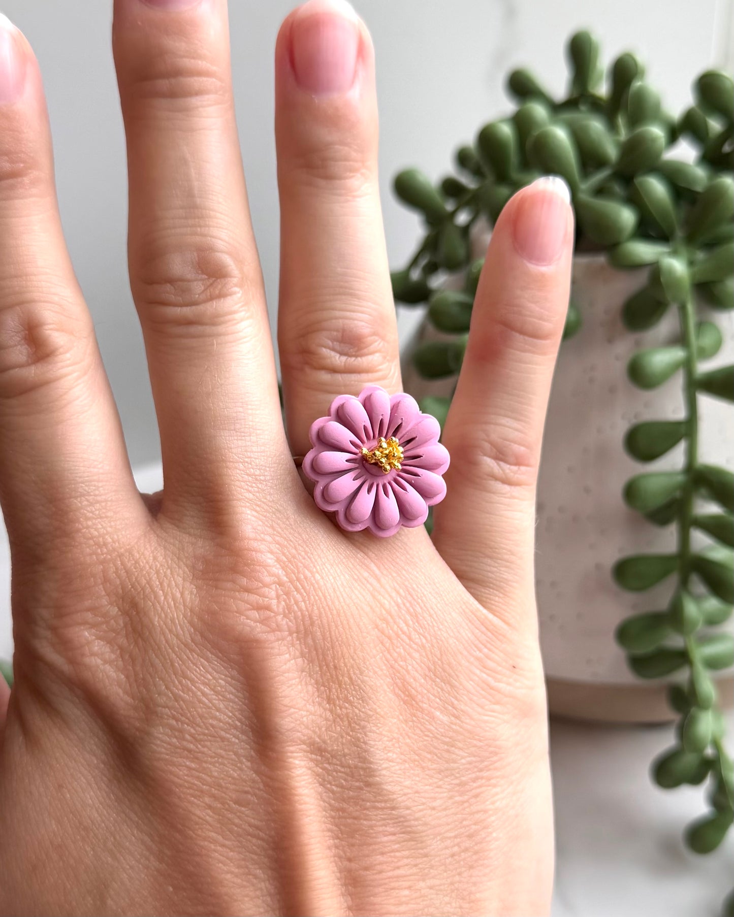 Bloom Daisy Ring (pink)