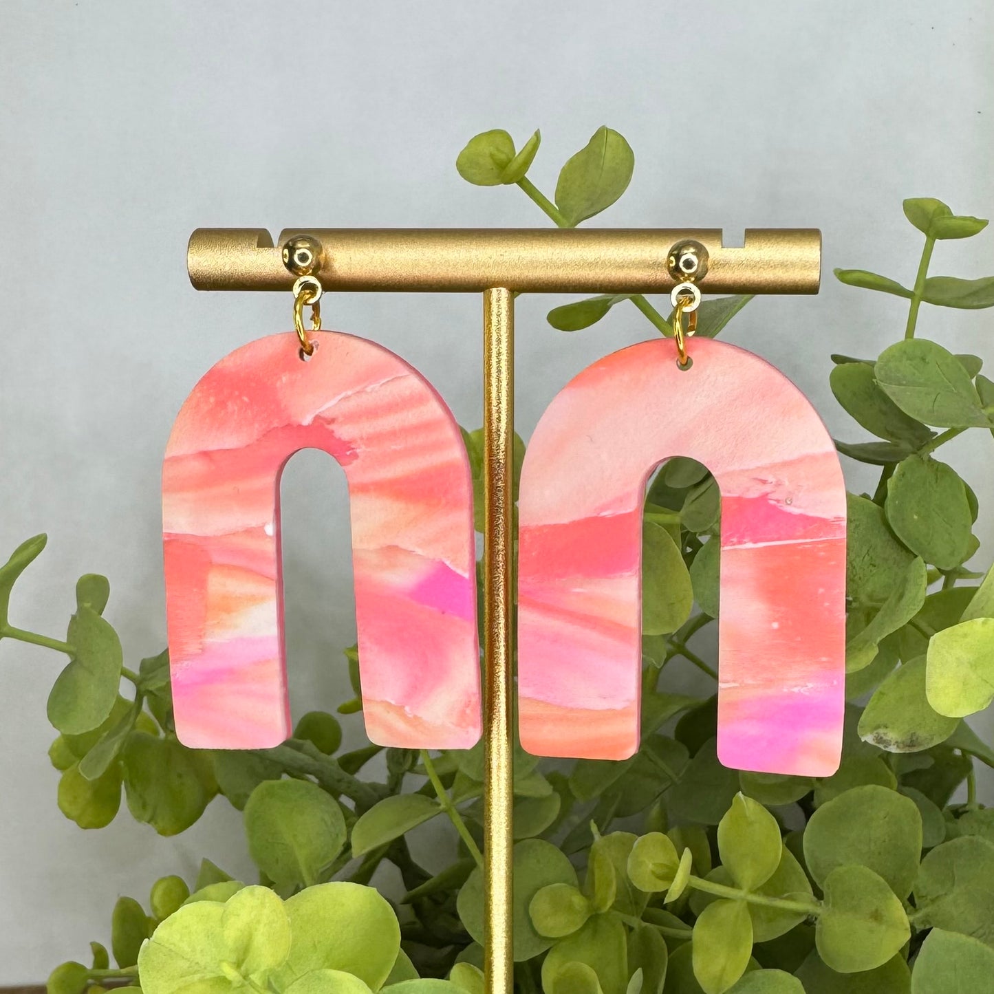 Sunset Arch Post Dangle Earrings