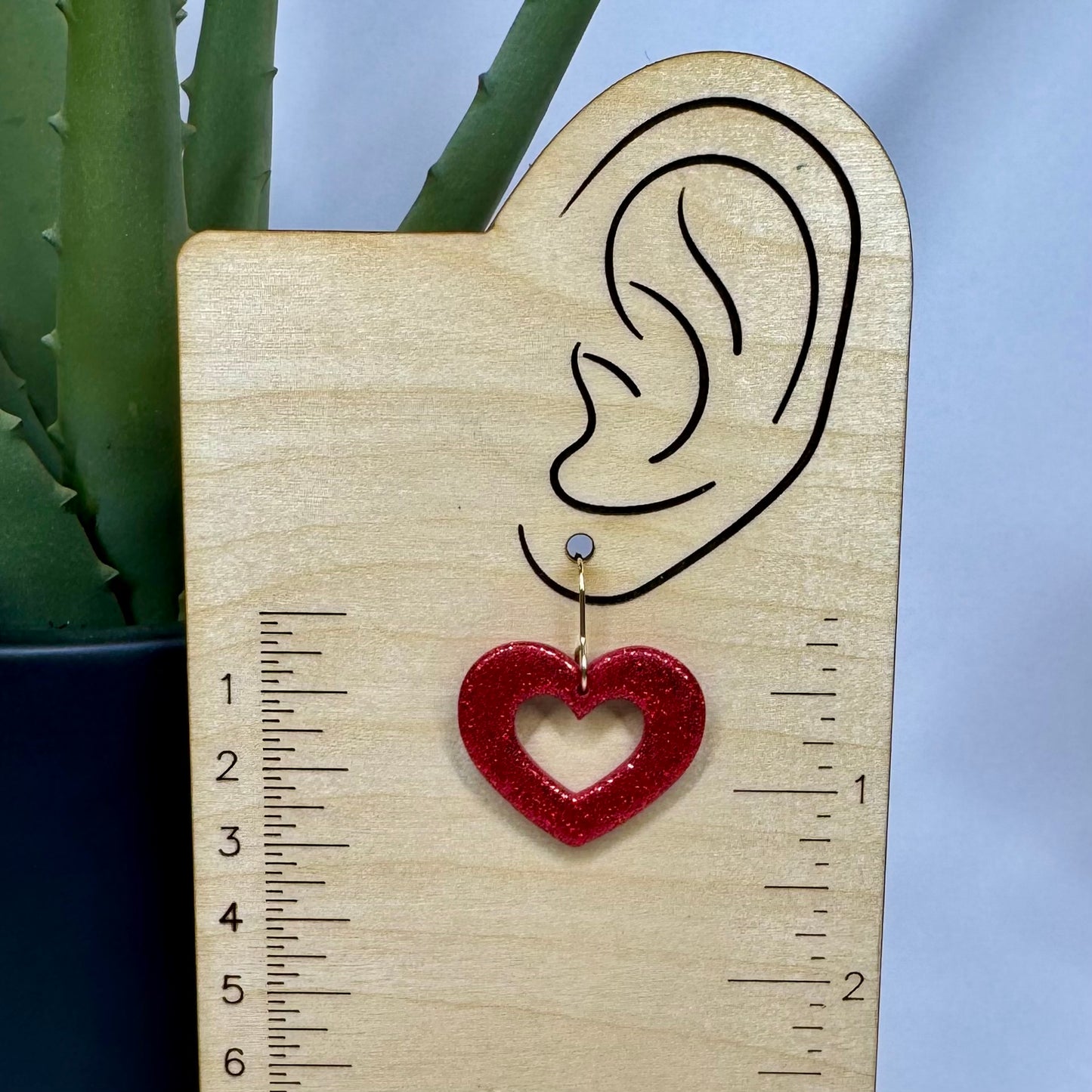 Glitter Heart Fishhook