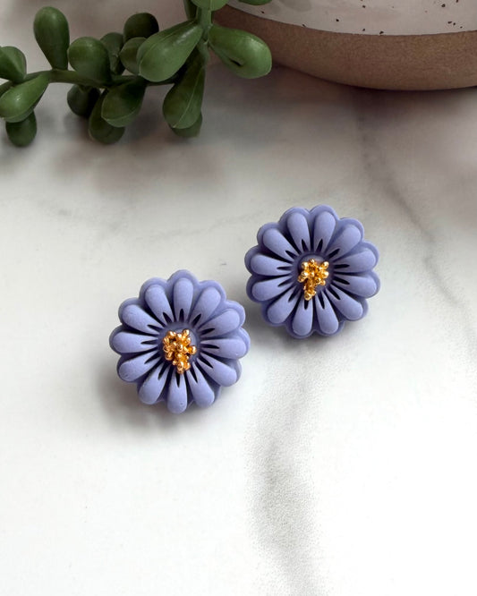 Bloom Daisy Earrings (lavender)