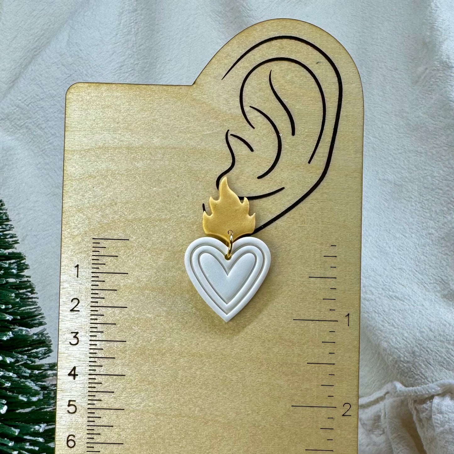 Sacred Heart Post Earrings