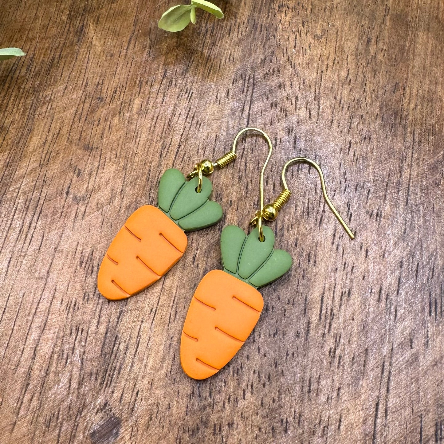 Carrot Fishhook Earrings