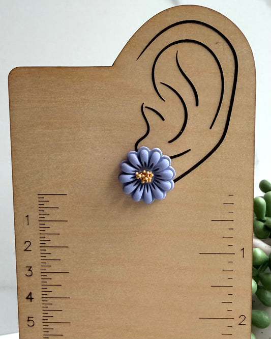 Bloom Daisy Earrings (lavender)