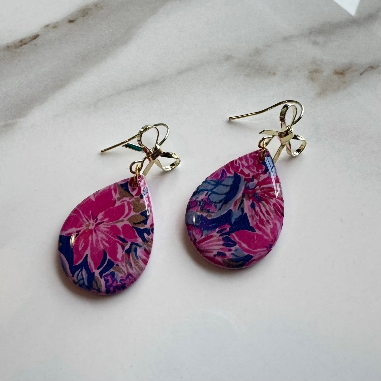 Garden Party Floral Teardrop Earrings