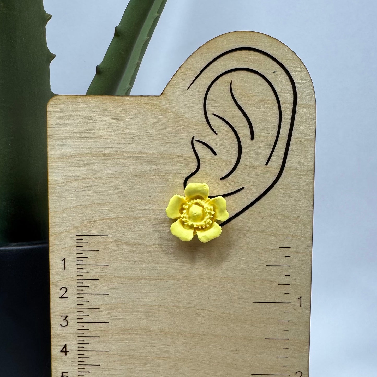 Wild Rose Studs Yellow