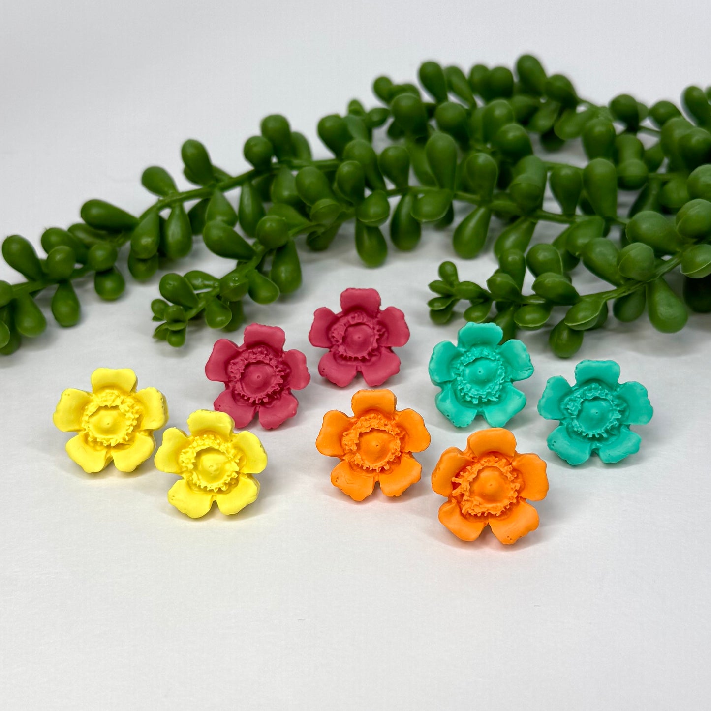 Wild Rose Studs Yellow