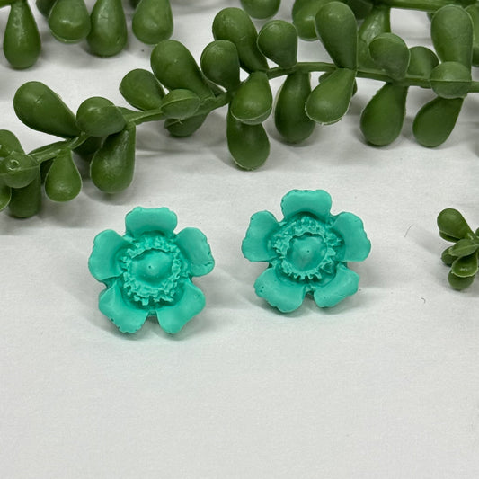 Wild Rose Studs Turqoise