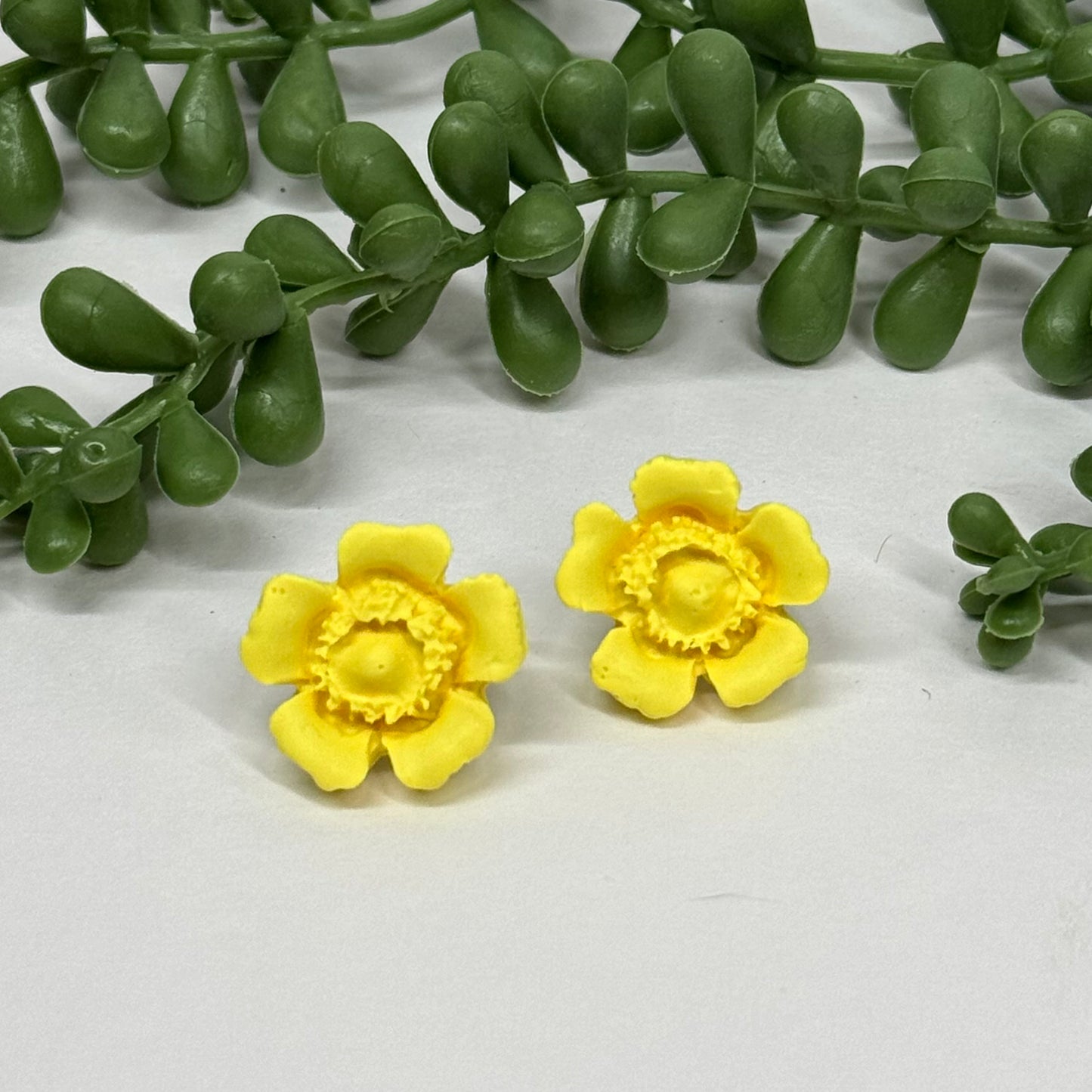 Wild Rose Studs Yellow